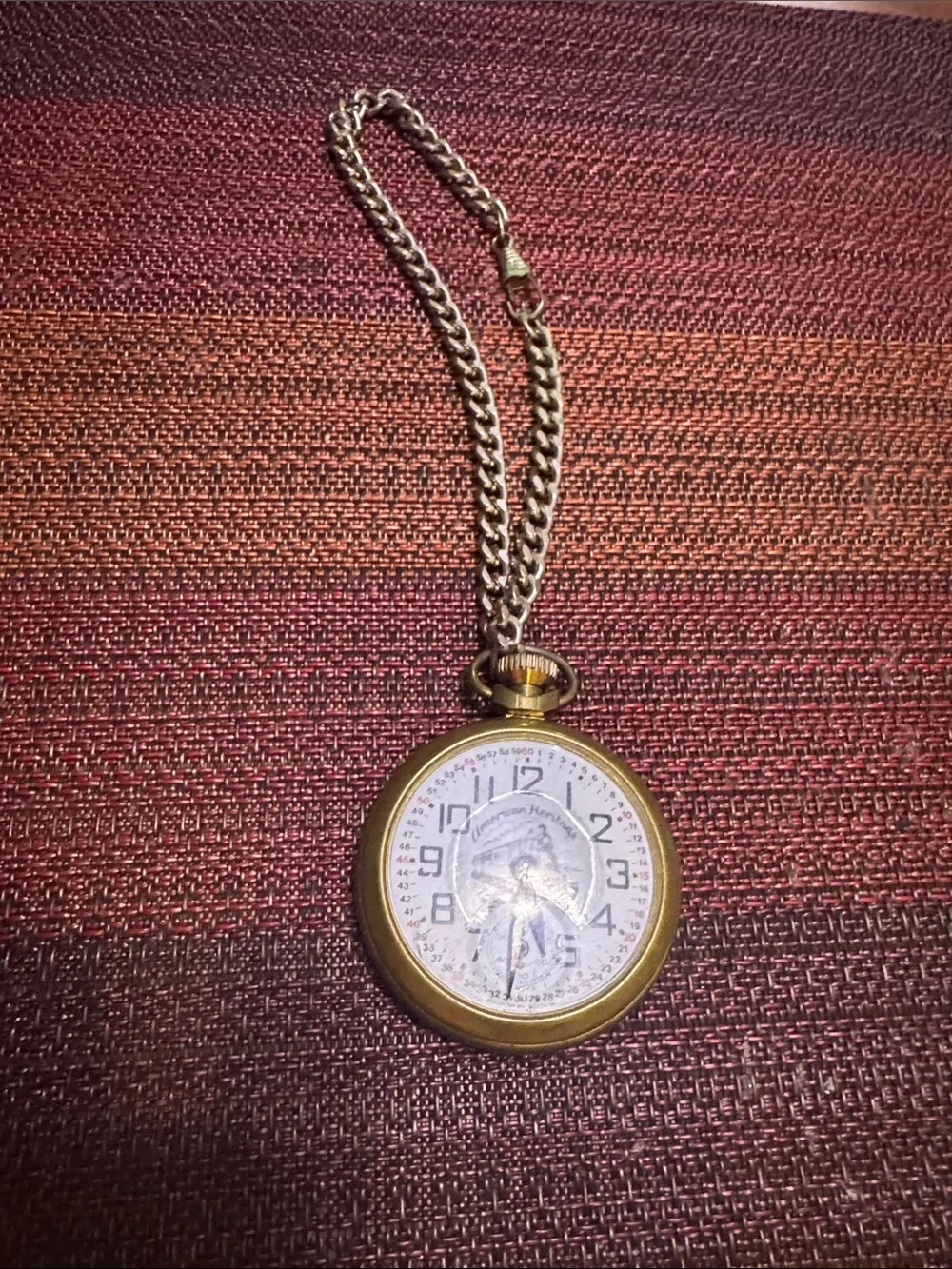 Vintage Railmaster Made in Great Britain  Heritage Brass Pocket Watch